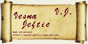Vesna Jeftić vizit kartica